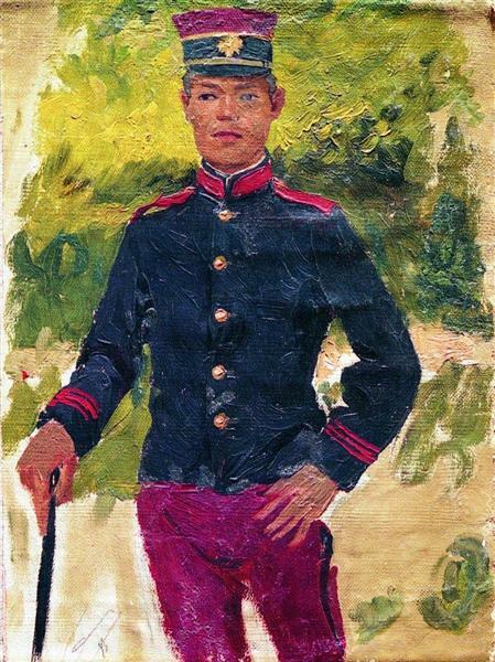 high quality oil painting handpainted on canvas-The young soldier