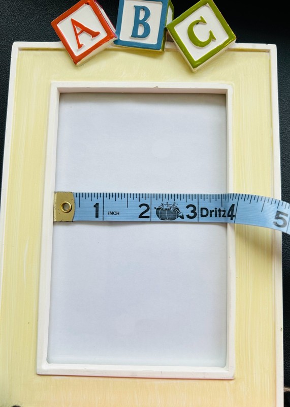 Photo Wood Frame, Glass Picture Frame, Yellow, 3.5 x 5, Portrait, New gallery