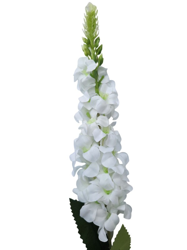Artificial White Snapdragon Stems Set of 2 Tall Faux Flowers Centerpiece Decor gallery