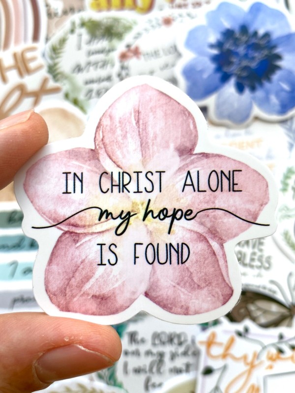 5-50 pcs Bible Verse Stickers, Jesus Christian Phrase Boho Phone Laptop Decals gallery