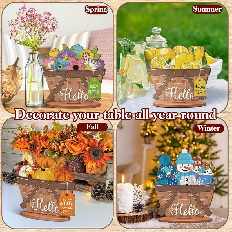 42 Pcs Small Interchangeable Flower Basket Memorial Day Decor Holiday Seasona…