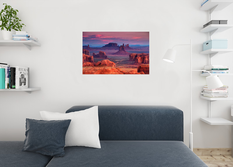 Hunts Mesa Monument Valley Utah Arizona Photo Art Print Poster 24x36 inch gallery