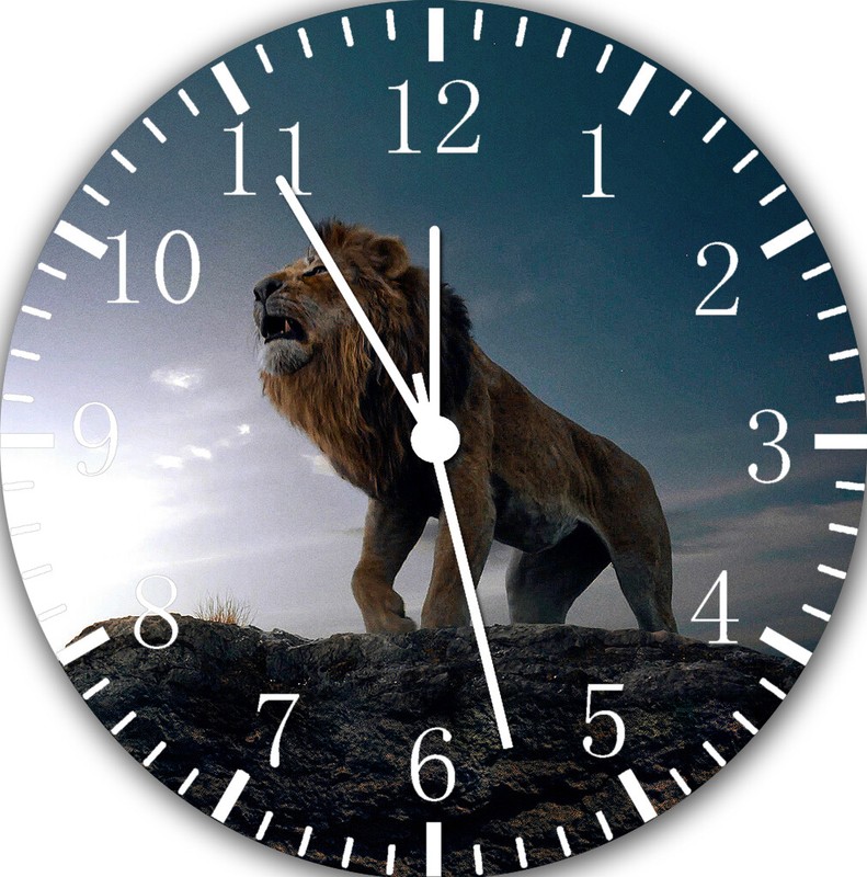 Lion King Frameless Borderless Wall Clock Nice For Gifts or Decor G08