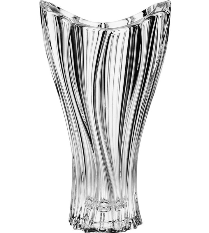 Vase 12 ” Crystal Glass Clear Bud Vase Home Decor Bohemia Crystal Flower Vase