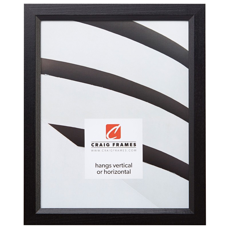 Craig Frames Satin Black Picture Frames & Poster Frames, .8″ Wide, Solid Wood
