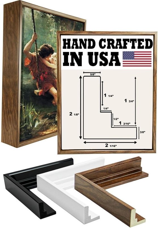 2-1/8″ Brown Floater Picture Frame 11×14 12×18 16×20 24×36 30×40 36×36+3592-716T