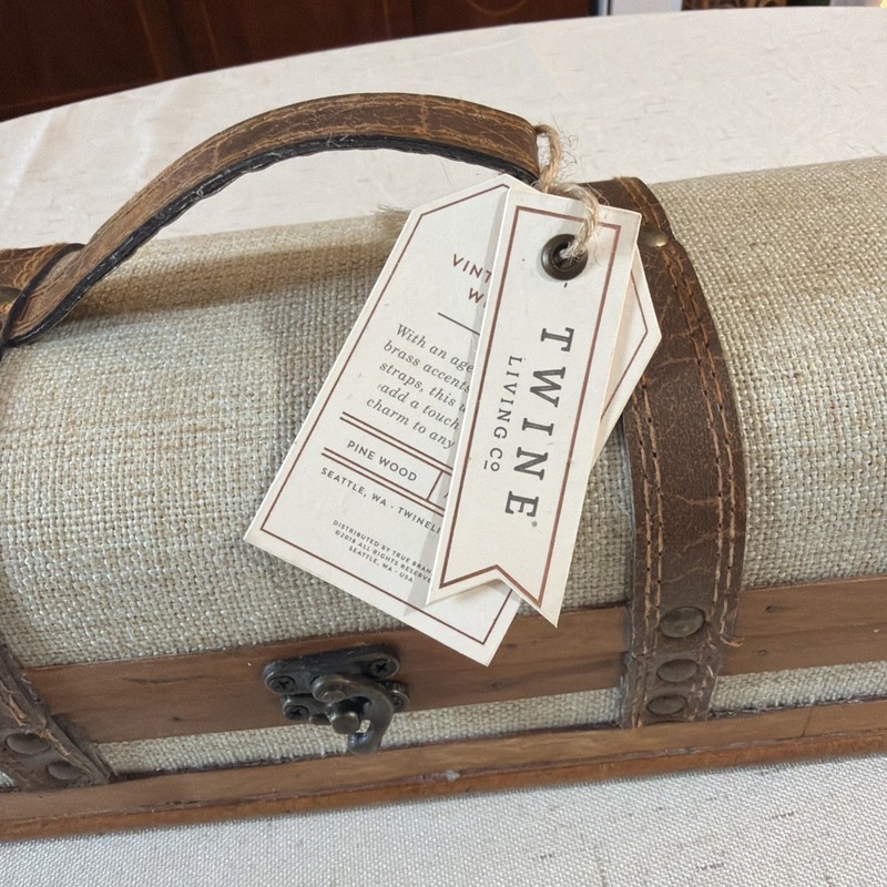 Wood And Metal Storage Basket, 13x5x4” With Metal Latch & Misc Incense Sticks gallery