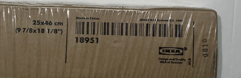 Ikea FIGGJO Dressing Table Mirror Swing BLACK Vanity 25x46cm 9 7/8x18 1/8” New gallery