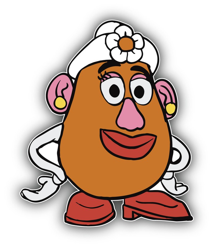 Toy Story Cartoon Mrs Potato Head Sticker Bumper Decal – ”SIZES”