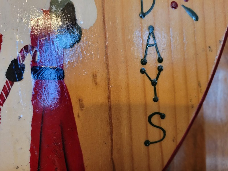 Vtg Handmade Wood Painted Santa Claus Christmas Holidays Signed Mexico READ gallery