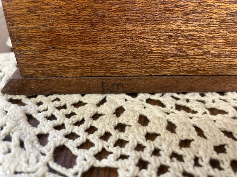 Vintage 1960’s Hand Crafted Wooden Letter Holder Desk Top Style Caddy Organizer gallery