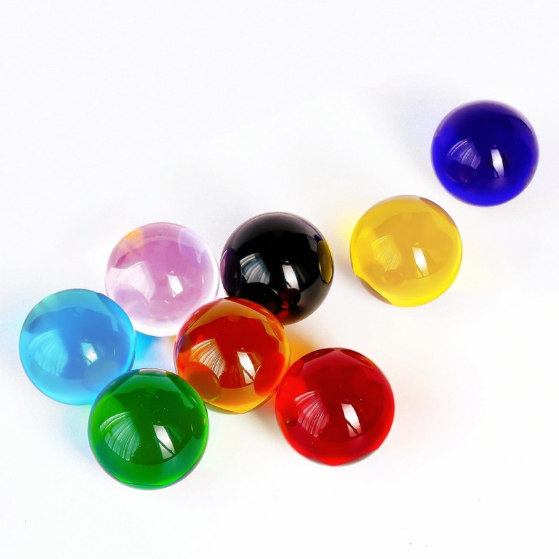 8pcs Colorful Crystal Balls Decoration for Home 40mm Rainbow Color Glass Balls