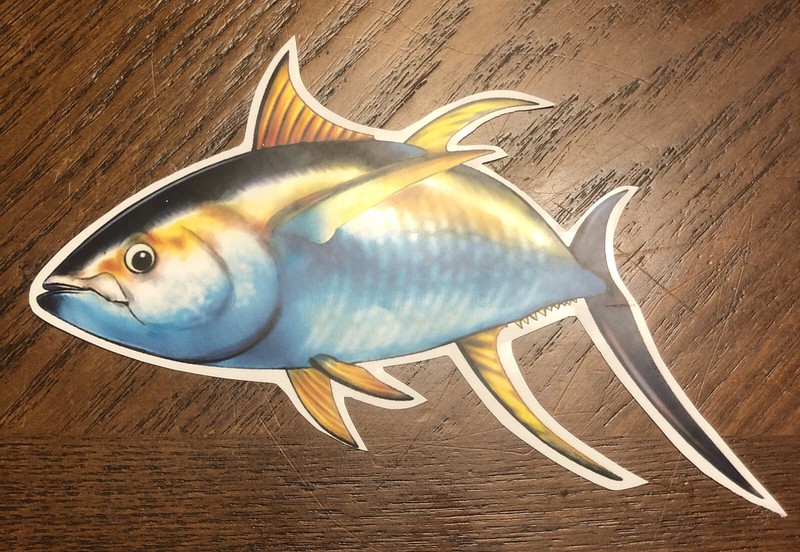 Fish Trout Sticker 5 in. x 3 1/2 in.