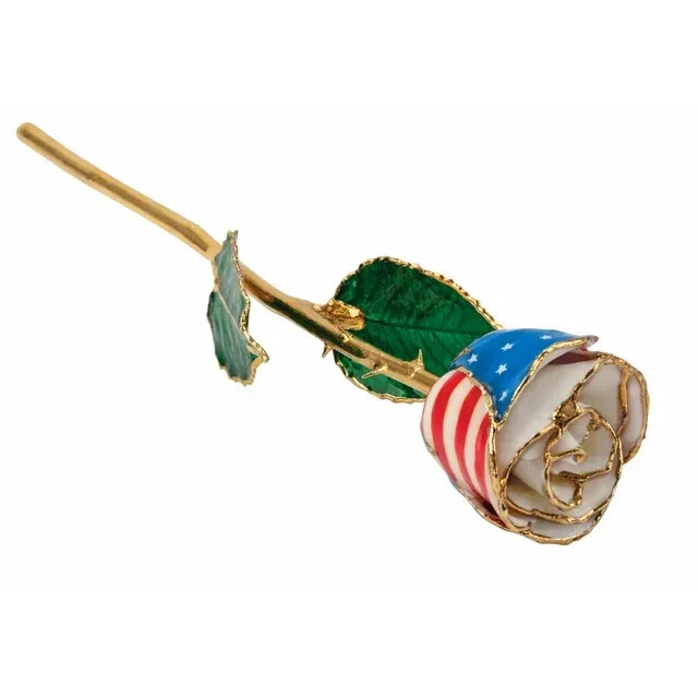 Genuine 24K Gold American Rose