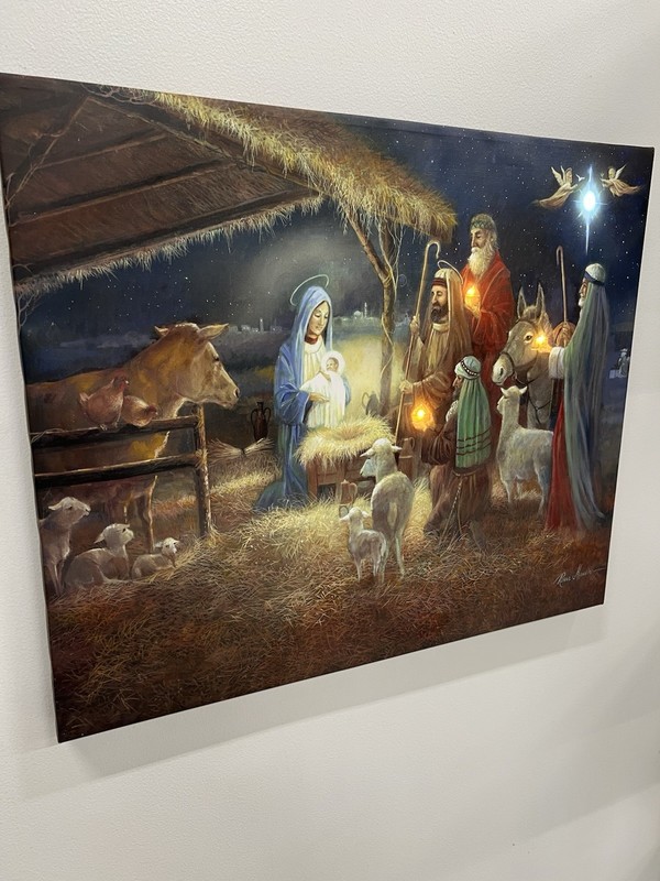 A Child Is Born" canvas wall art print by artist Ruane Manning gallery