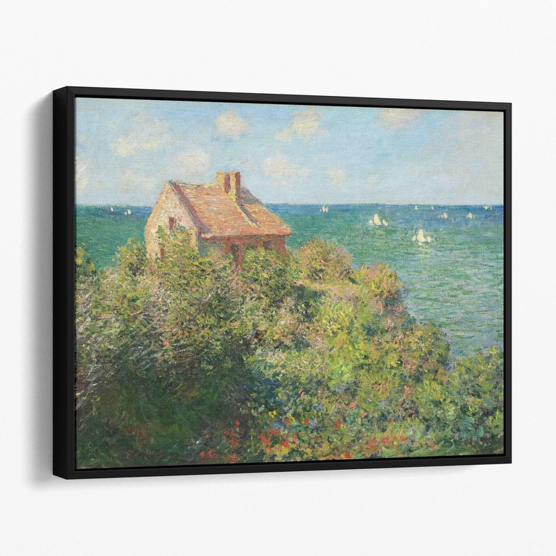 Fisherman’s Cottage at Varengeville by Claude Monet Canvas Wall Art Print