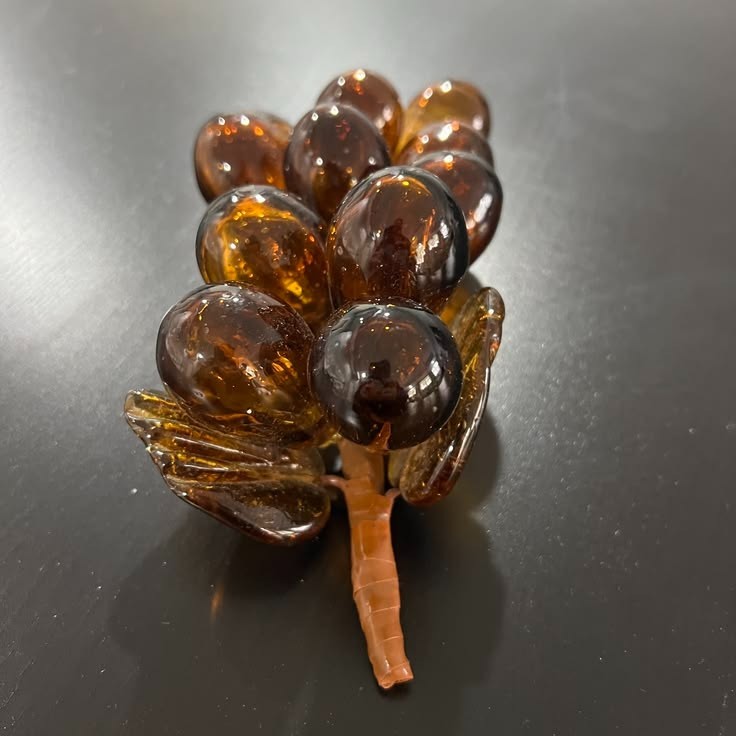 Vintage Retro MCM Mid-Century Modern Large Murano Blown Glass Grapes gallery