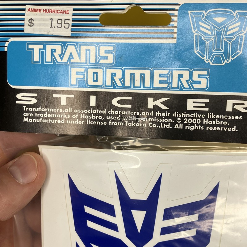 2000 Officially Licensed Changes Brand Decepticon Die Cut Hasbro Sticker Decal gallery