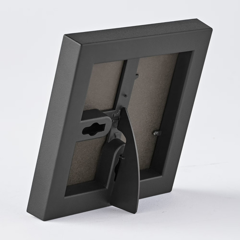 (6 pack) Mainstays – 4x4 Picture Frame – Black Front Loading Wall or Tabletop Ph gallery