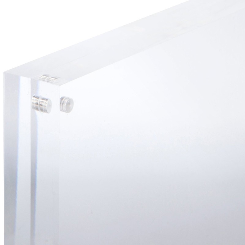 Magnetic Acrylic Picture Photo Frame 5x7 Inches 3 Pack Clear Glass Like Double gallery