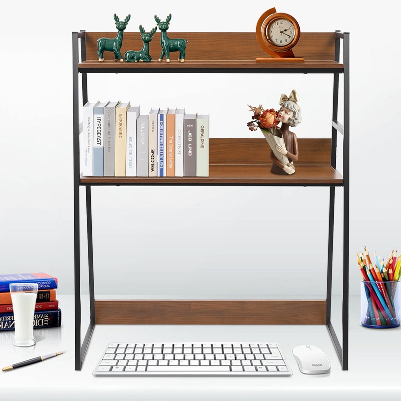 Modern Desktop Bookshelf Multipurpose Bookcase Organizer Desktop Display Rack gallery