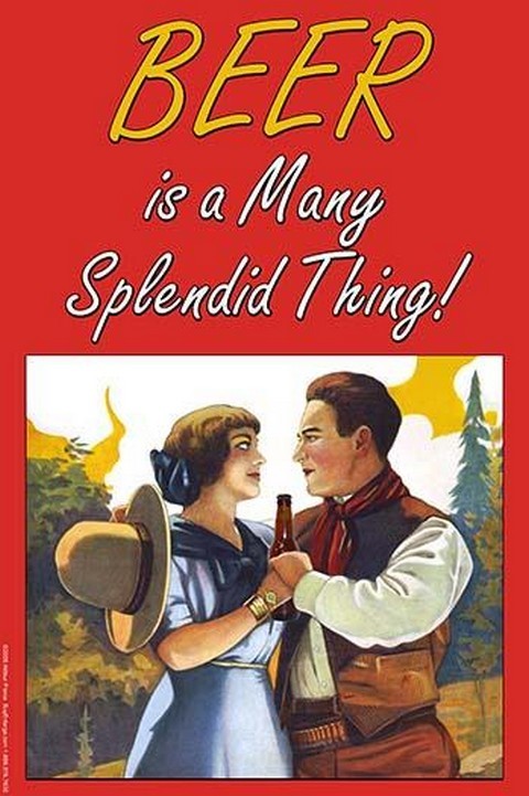 Beer in a Many Splendid Thing Wilbur Pierce Poster Print