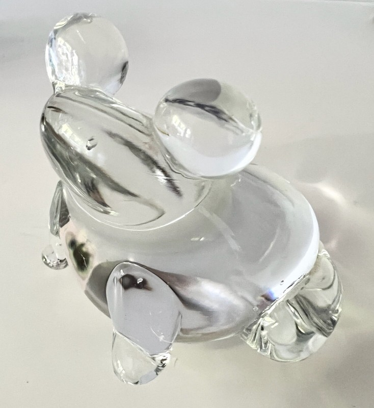ACC  Handmade Collectible Crystal Frog  Paperweight Made in Taiwan Pre Owned  1 gallery
