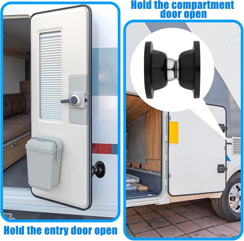 RV Door Holder Magnetic Baggage Door Stopper Catches RV Door Catch Latch for RV gallery