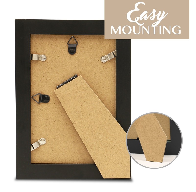 4x5 Picture Frame Black 5x4 Wooden Photo Frame Made Of Real Wood With Glass Phot gallery
