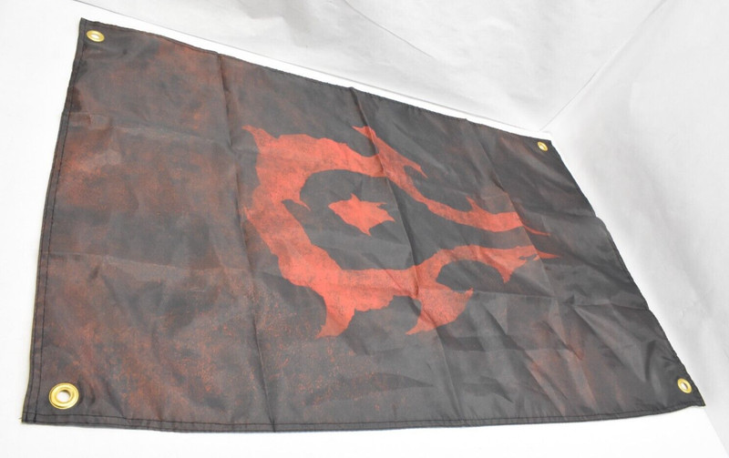 Wall Wall Flag World of Warcraft Horde Symbol Red & Black 23″ x 34″