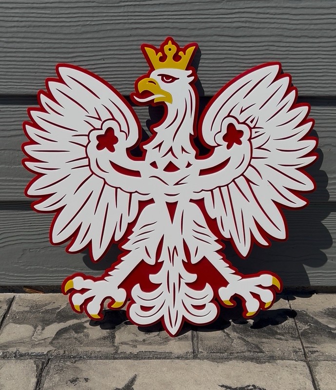 16” Polish Eagle Acrylic Wall Sign