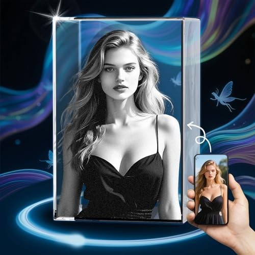 Personalized 3D Crystal Photo Engraved with K9 Crystal & Subsurface Laser Tech gallery