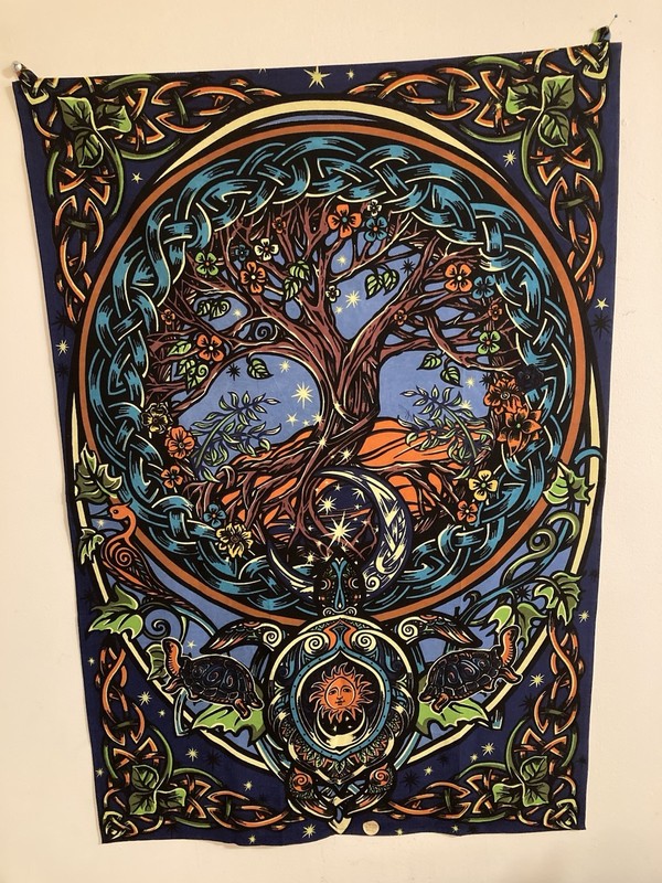 Celestial Tree Of Life Tapestry/Fabric Poster 100% Cotton 30”x45”