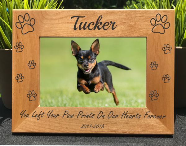 Personalized Engraved // Dog Memorial // Picture Frame