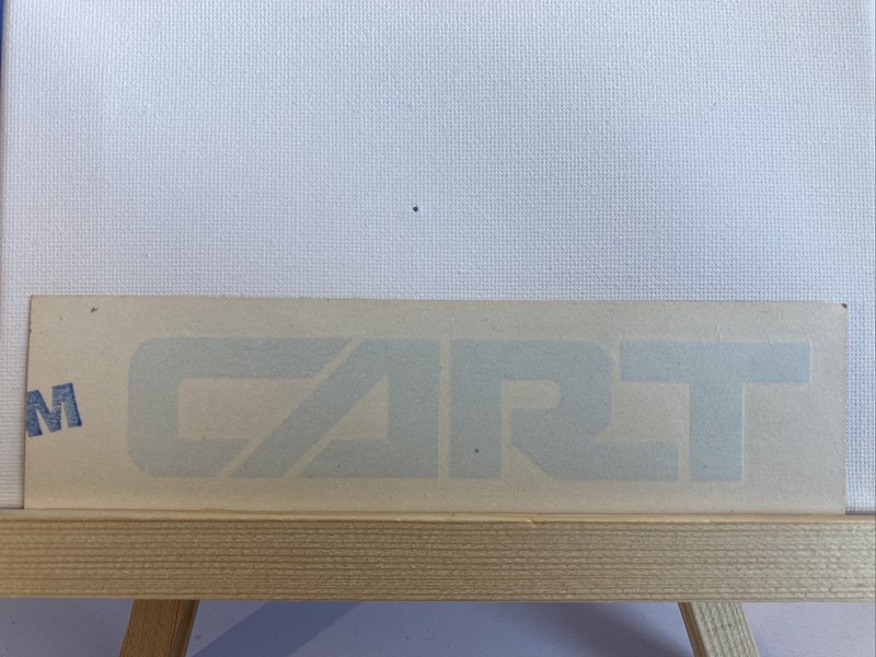 Vintage Sticker. CART Reverse Decal 15x4cm S102B