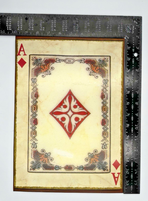 Ace Of Spades & Diamonds, Queen Of Clovers Metal Tin Wall Art 13.75 x 10” gallery