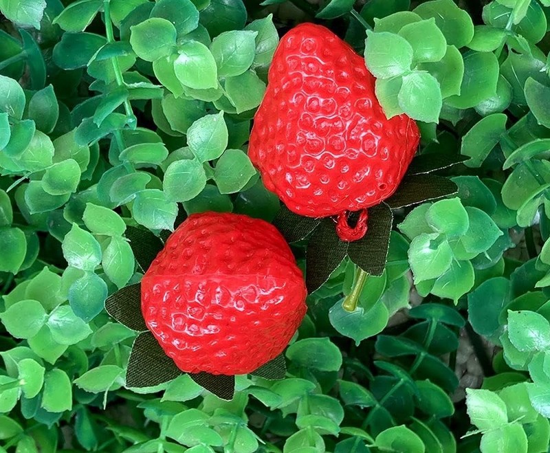18PCS Plastic Artificial Red Strawberries Fake Lifelike Simulation Realistic ... gallery