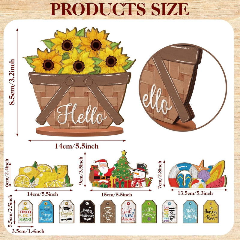 42 Pcs Small Interchangeable Flower Basket Memorial Day Decor Holiday Seasona... gallery