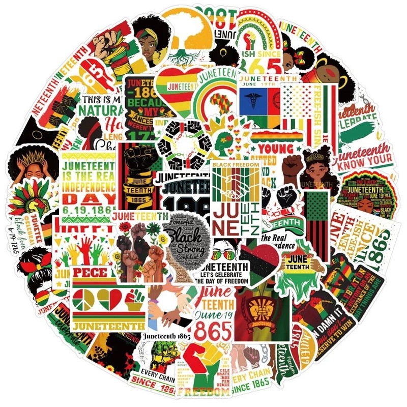 20 Random Juneteenth Stickers BLM Car Decals Laptop Hydro Yeti Free Shipping!