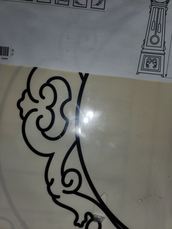IKEA Mortorp Grandfather Clock Sticker Decal Wall Decor Anne de Graffe 76 in NEW gallery