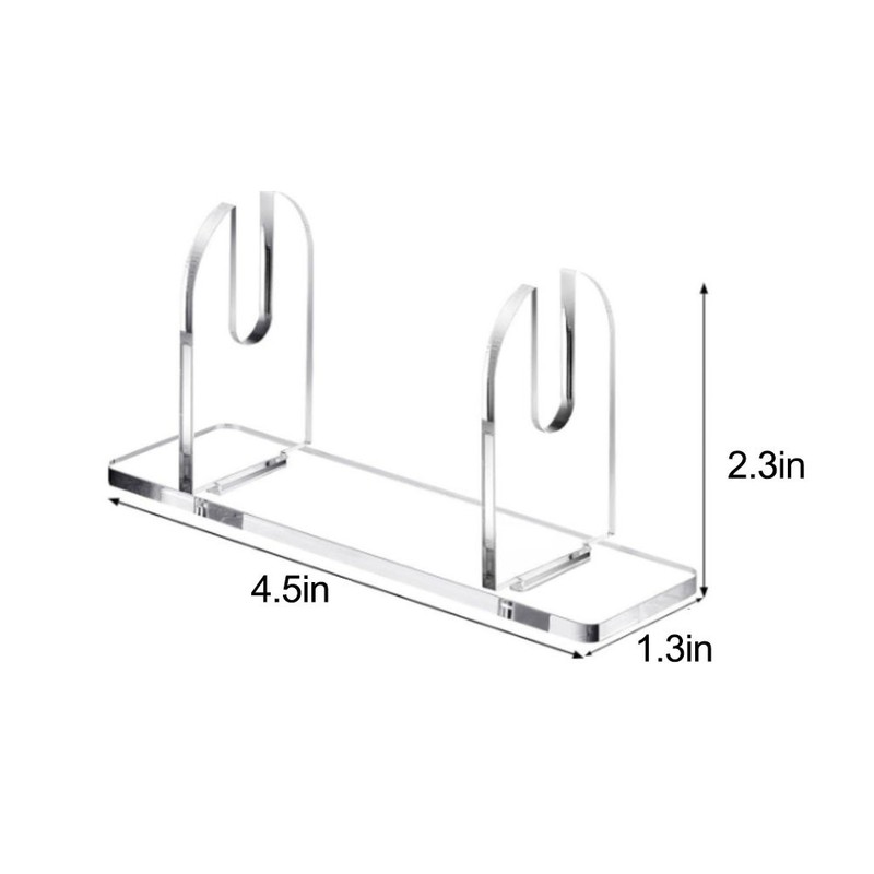 Fan Display Stand Made of Acrylic 4.5 x 1.3 x 2.3 Inches for Foldable Fans 2pcs gallery