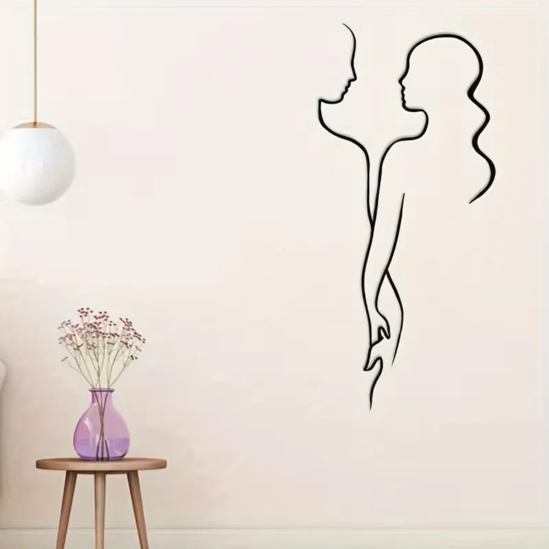 Abstract Couple Wall Decal Removable Sticker for Bedroom Living Room gallery