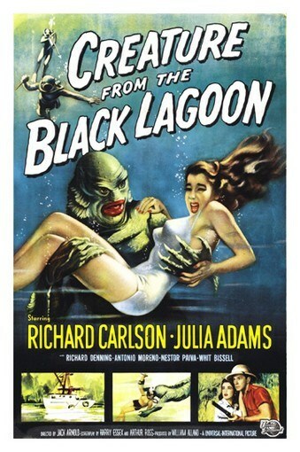 CREATURE FROM THE BLACK LAGOON MOVIE POSTER 5 Sizes