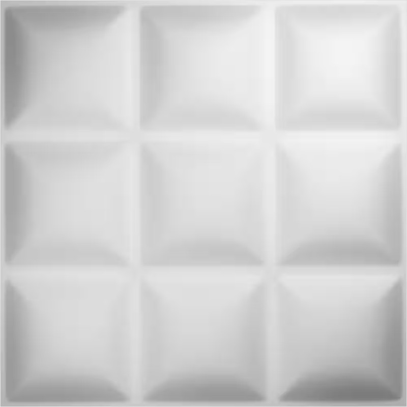 3/16 In. X 19-5/8 In. X 19-5/8 In. PVC White Classic Endurawall Decorative 3D Wa