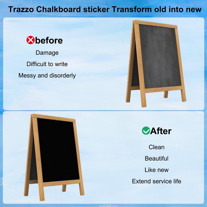 Extra Large Chalkboard Paper Roll Peel and Stick Chalk Board Wallpaper(+5 Cha... gallery