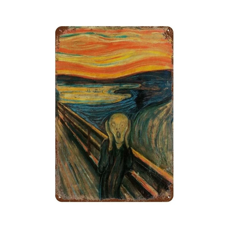 Vintage Famous Oil Painting Collection Poster Decorative Van Gogh Metal Tin Sign