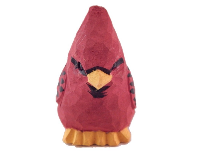 Cardinal Figure Miniature Red Bird Statue Carve Sculpture Decor Garden Topper gallery