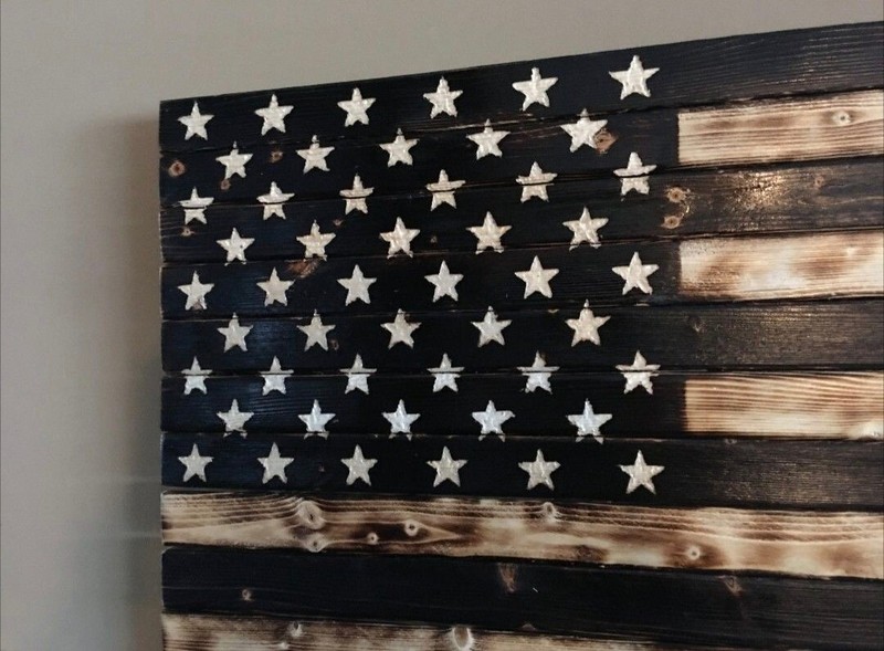 Subdued Wooden American Flag / Easy To Hang / Free Shipping gallery