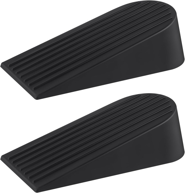 2pcs Door Stoppers for Bottom of Door on Floor,Premium Rubber Door Stopper Wedge gallery
