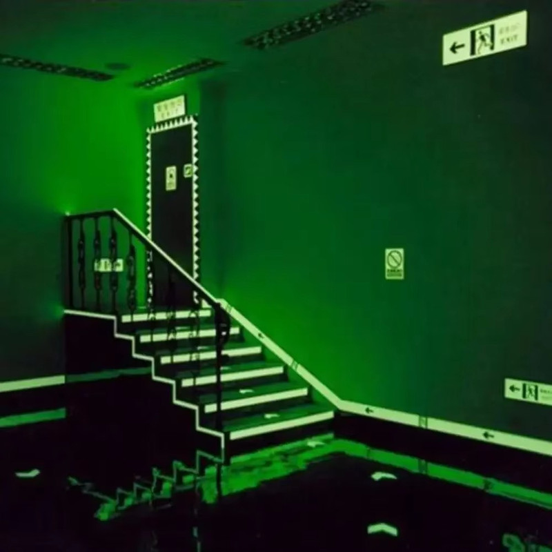 Glow-In-Dark Luminous Tape Blue Adhesive Strip Floor Fluorescent 10ft Roll gallery